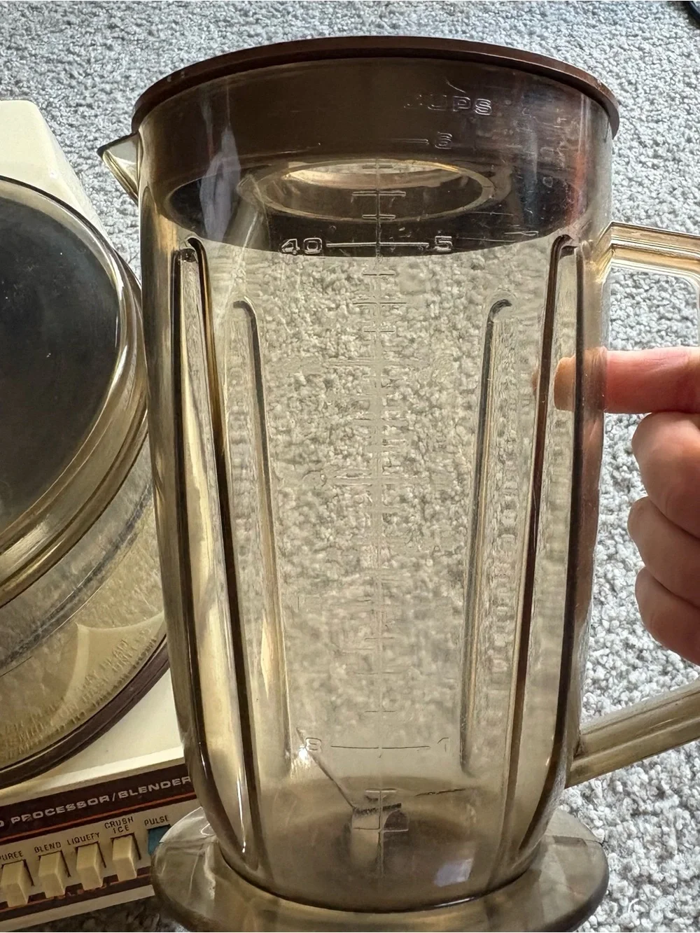 Vintage General Electric Food Processor and Blender Attachments 1970's D1-4200